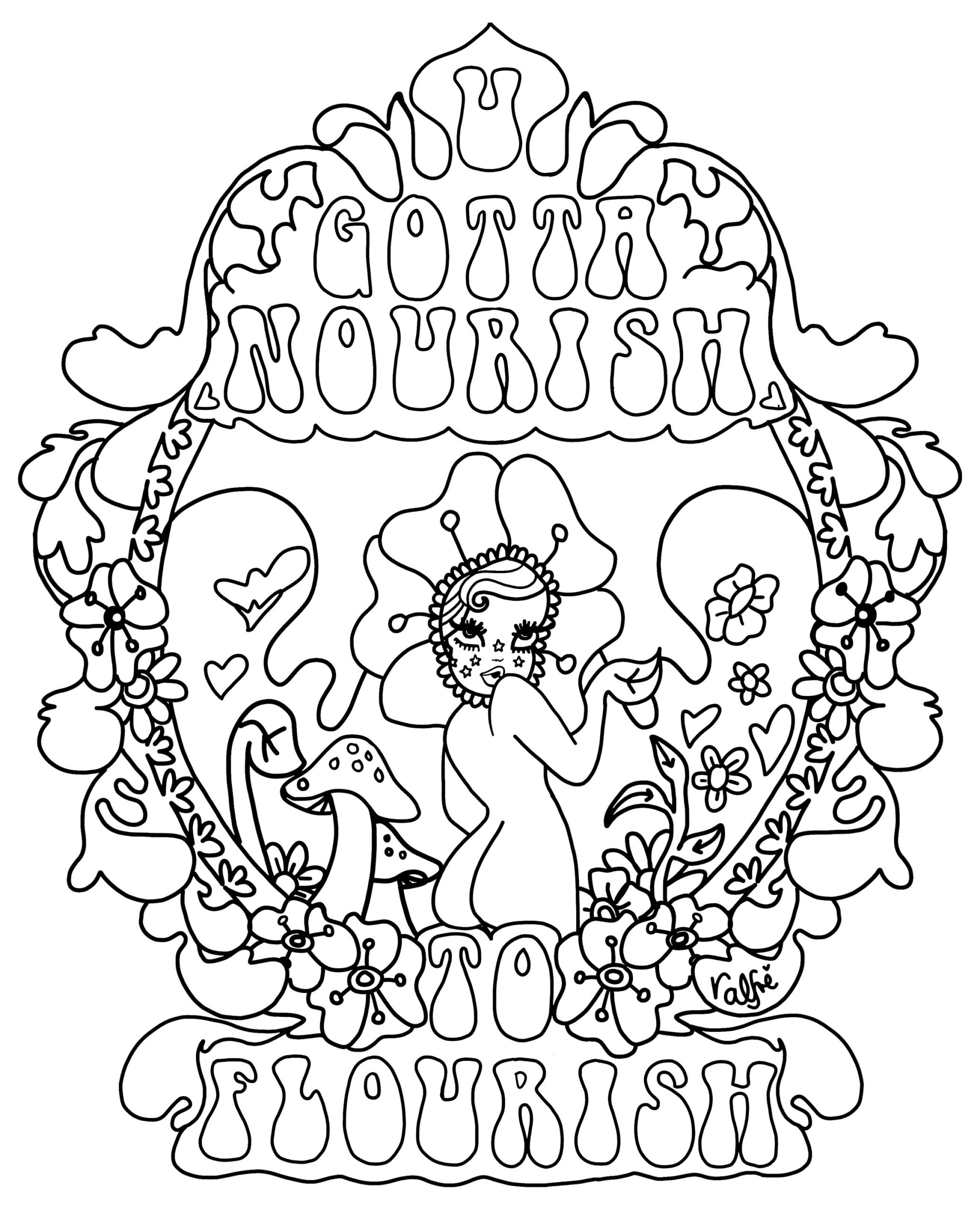 weed coloring pages