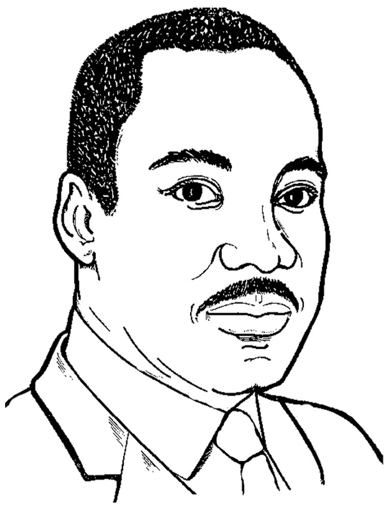 martin luther king day coloring pages