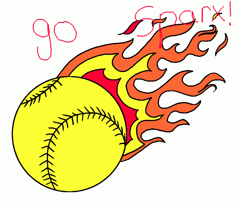 softball coloring page