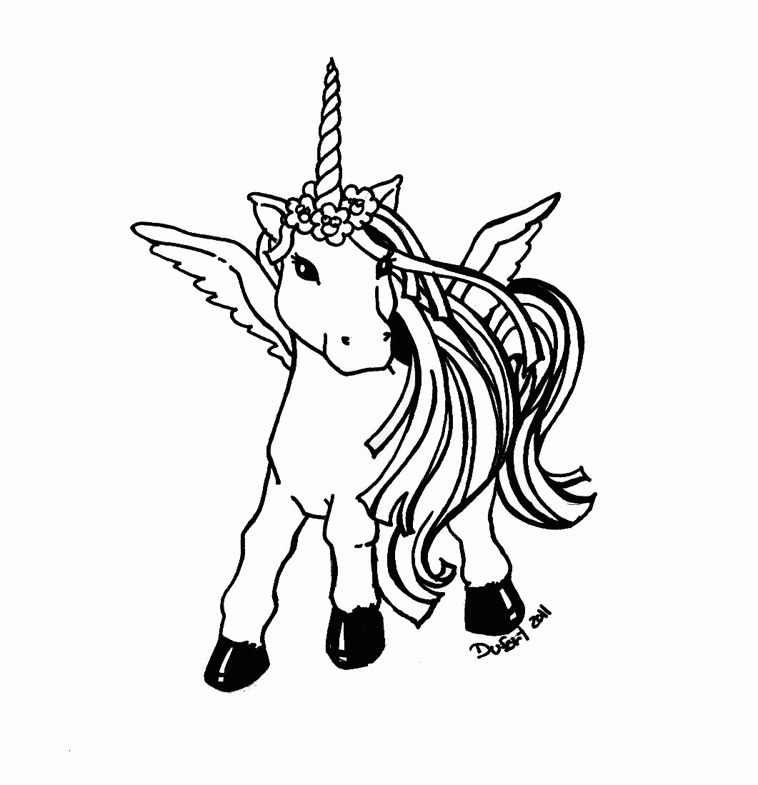 pegasus coloring page