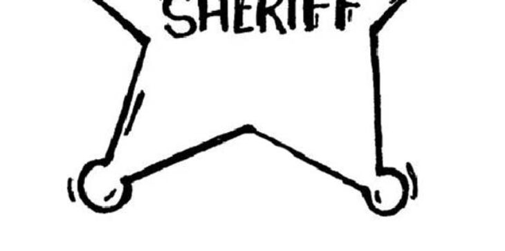 Sheriff Coloring Page Printable Sheriff Badge Template