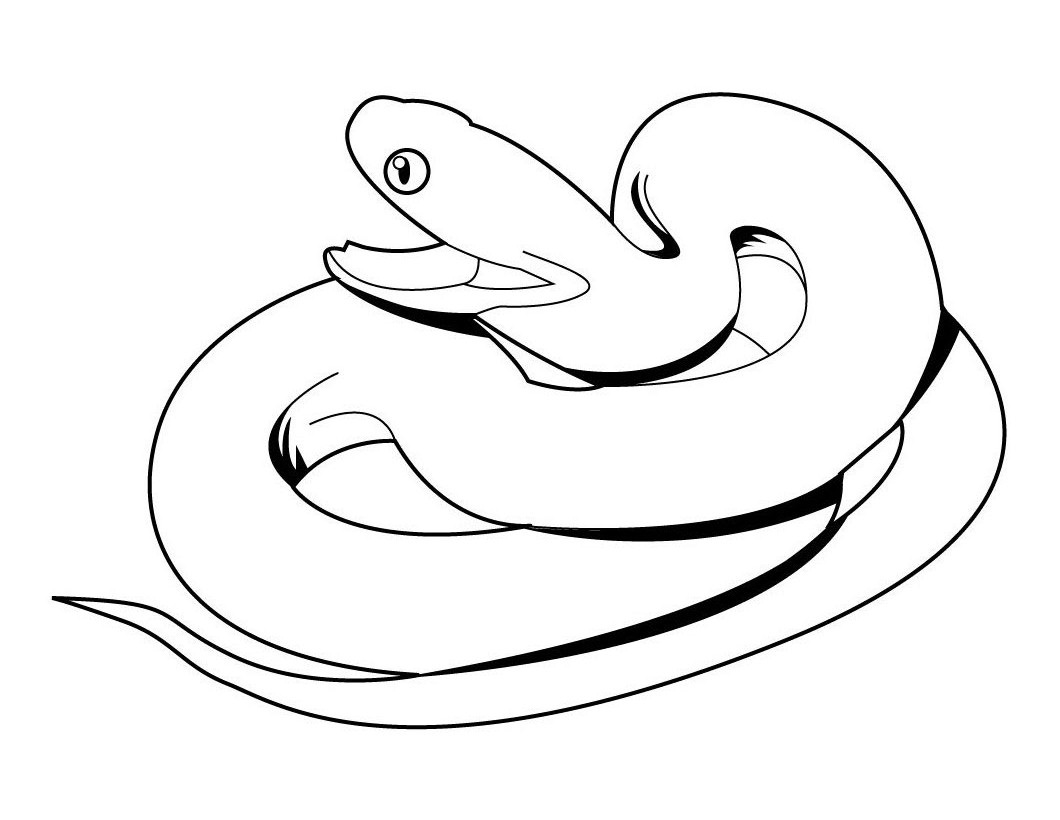 snake coloring page