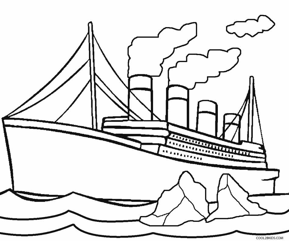 coloring pages of titanic