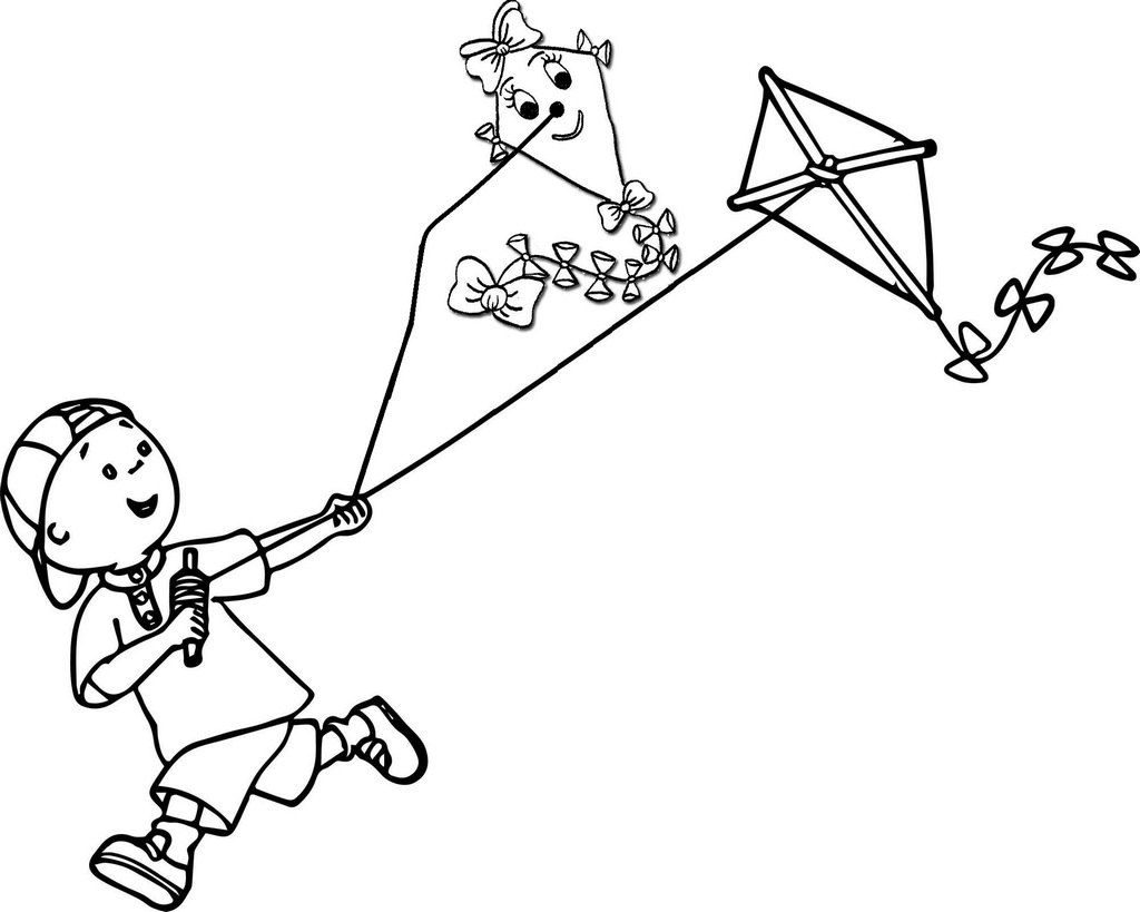 kites coloring pages