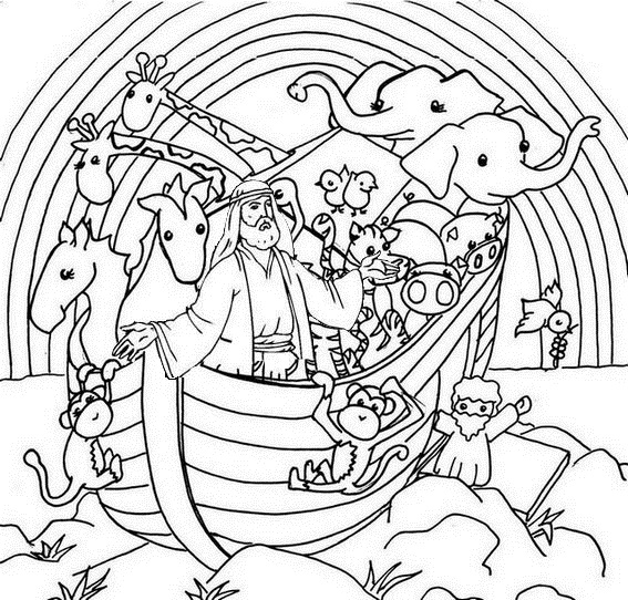 free noah 039 s ark coloring page