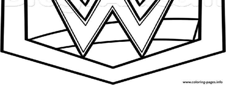 printable wwe belt coloring pages