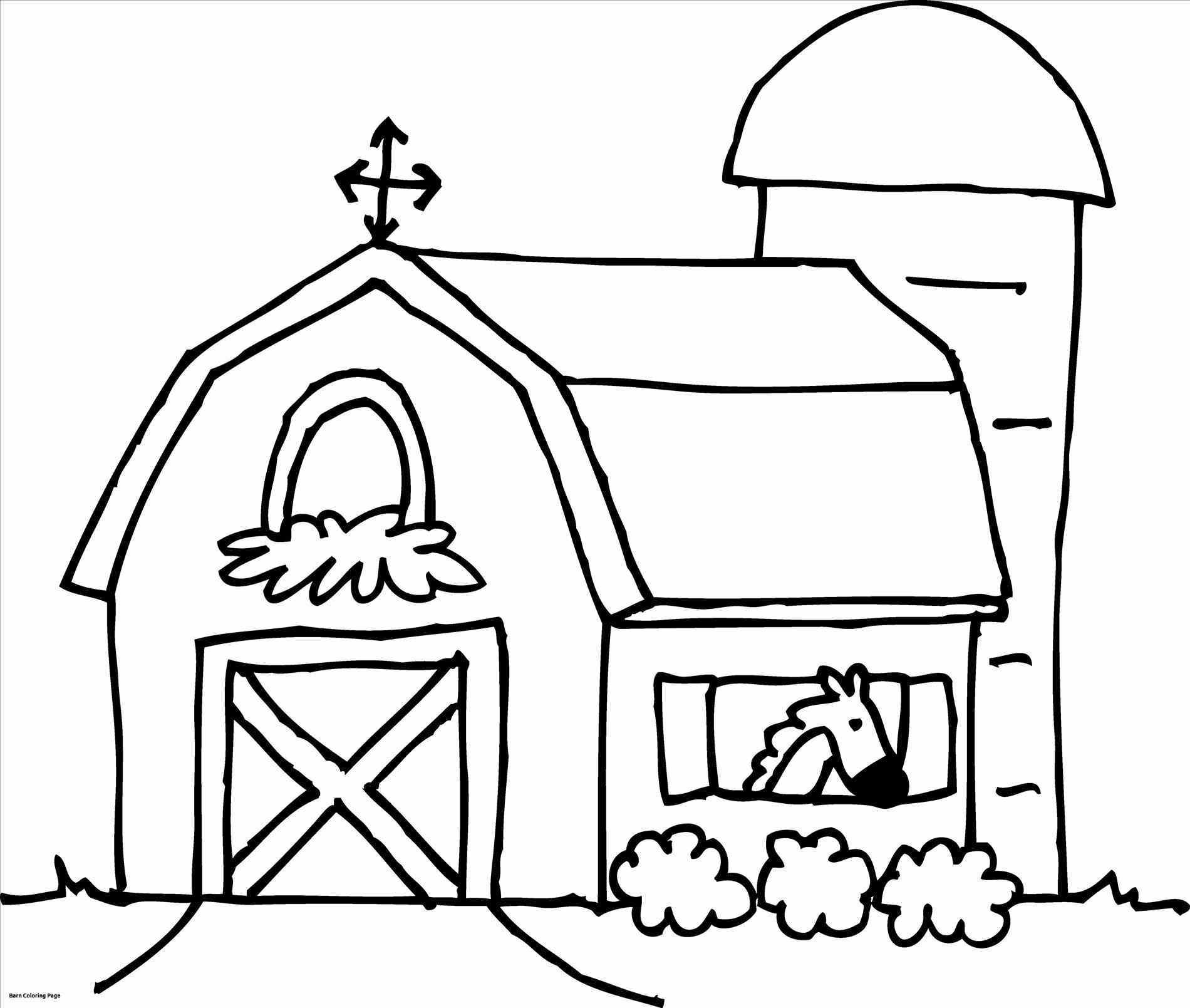 printable barn coloring pages