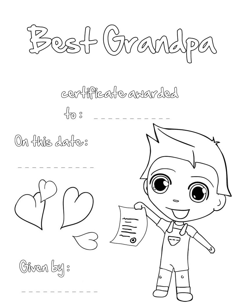 grandpa coloring pages printable