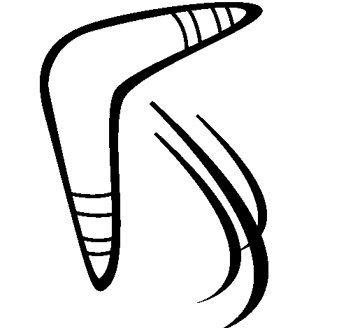 boomerang coloring page