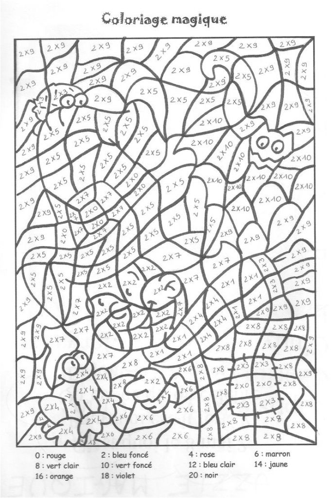 Coloriage Magique 5ème 402 Best Mat Algor Multiplicaccions Images On