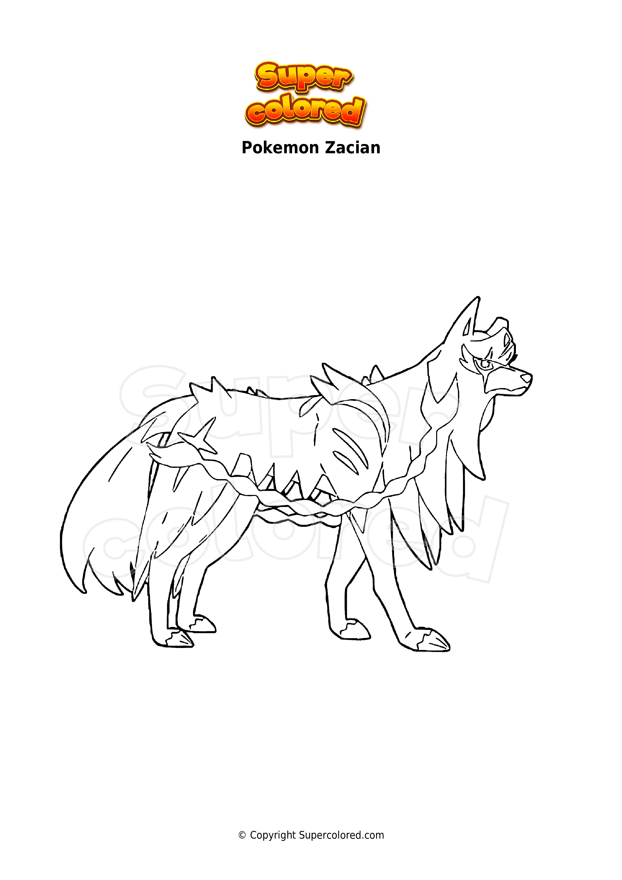 zacian and zamazenta coloring pages