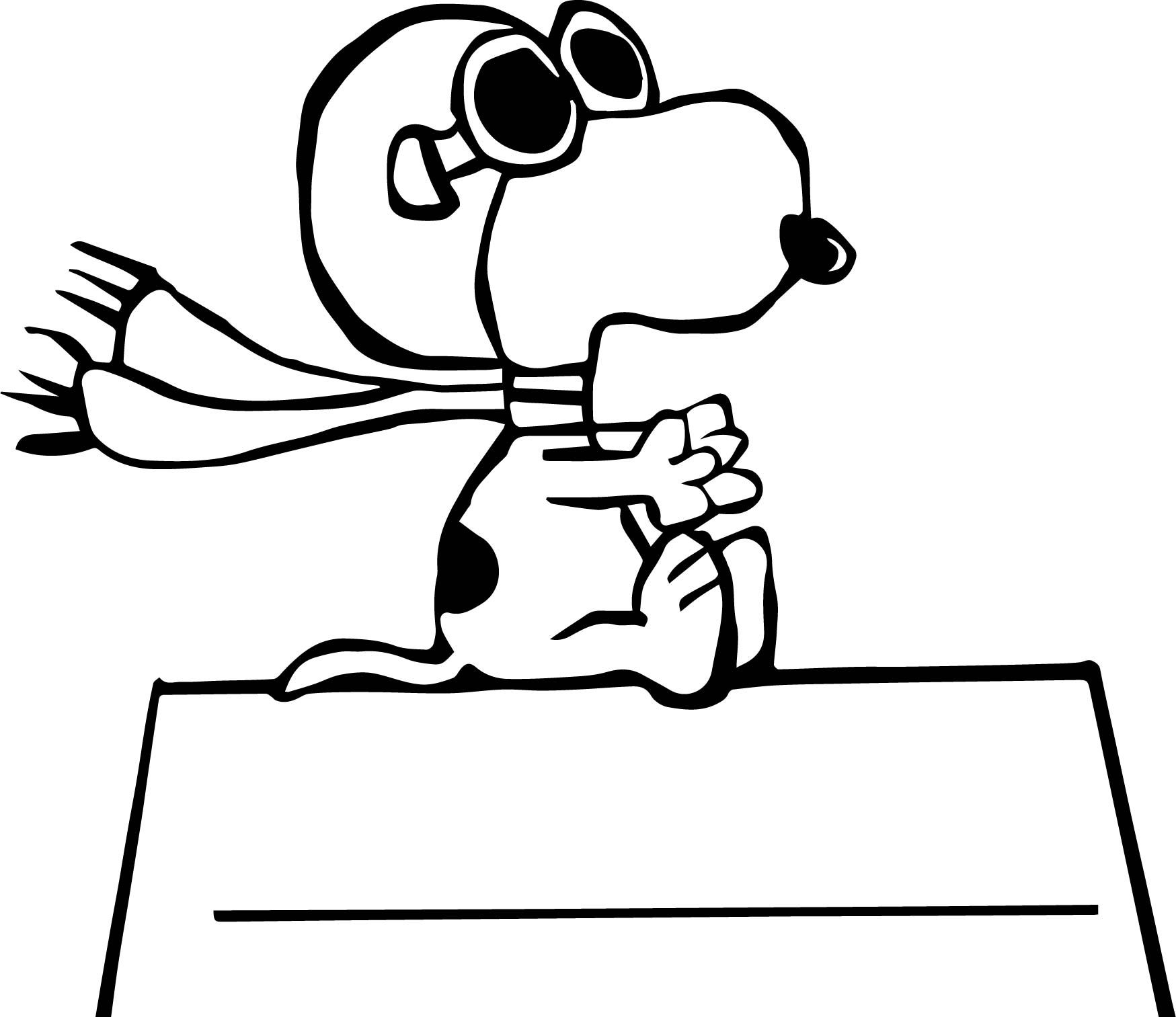 snoopy flying ace coloring pages