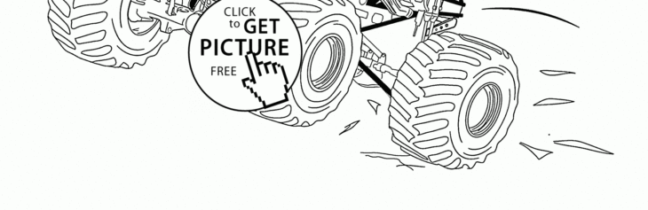 Bigfoot Monster Truck Coloring Pages Bigfoot From Monster Truck Coloring Page