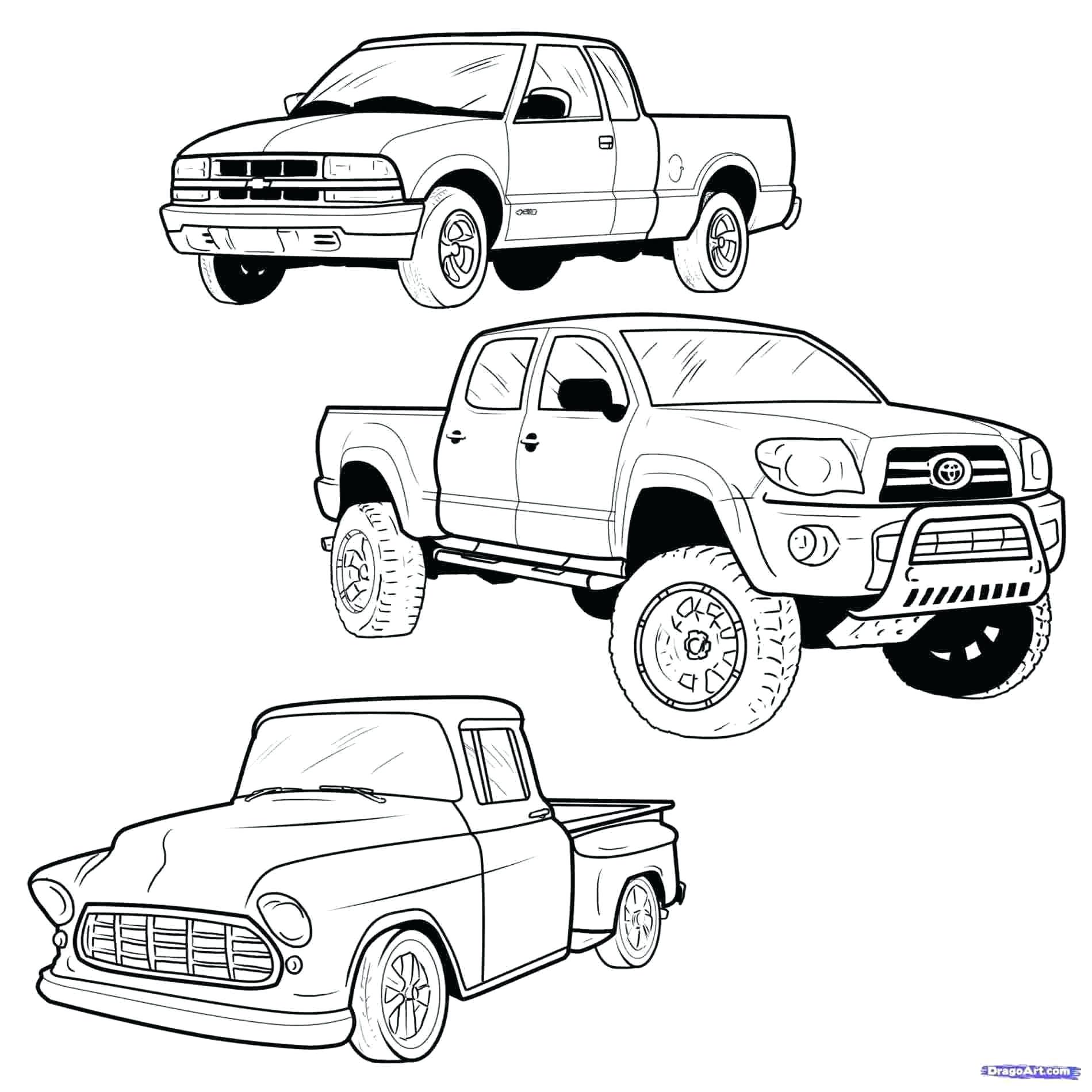 old chevy truck coloring pages