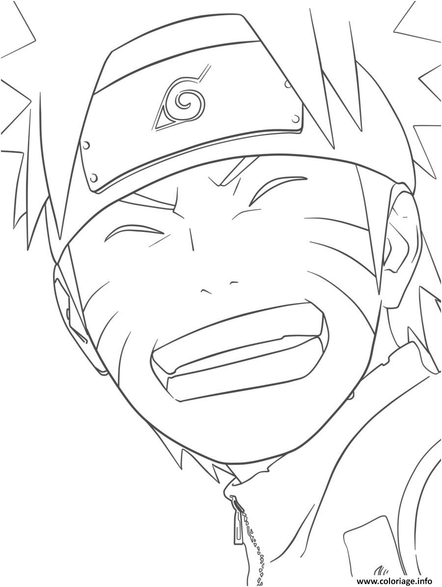 dessin a imprimer naruto stile