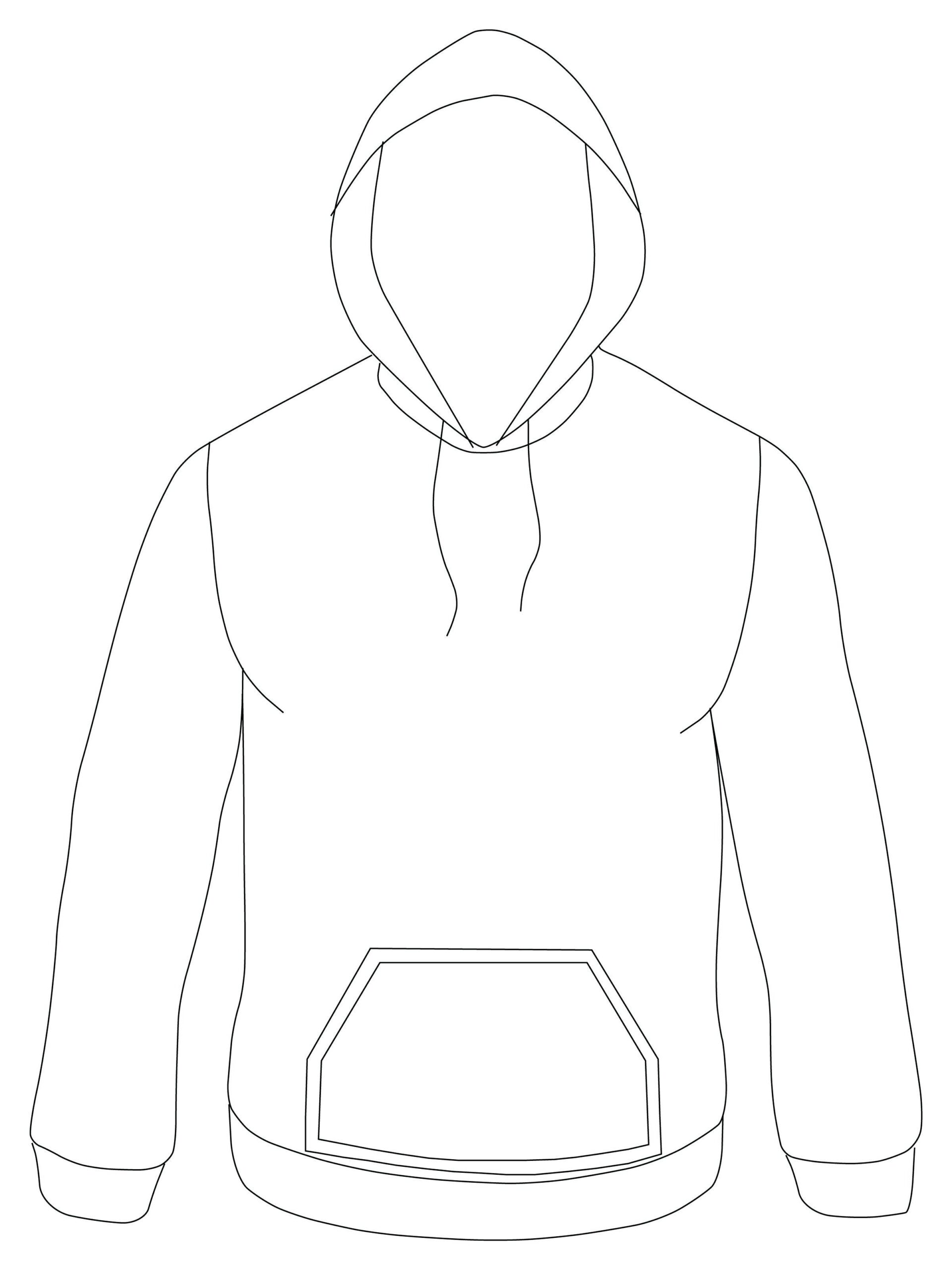 hoodie coloring page