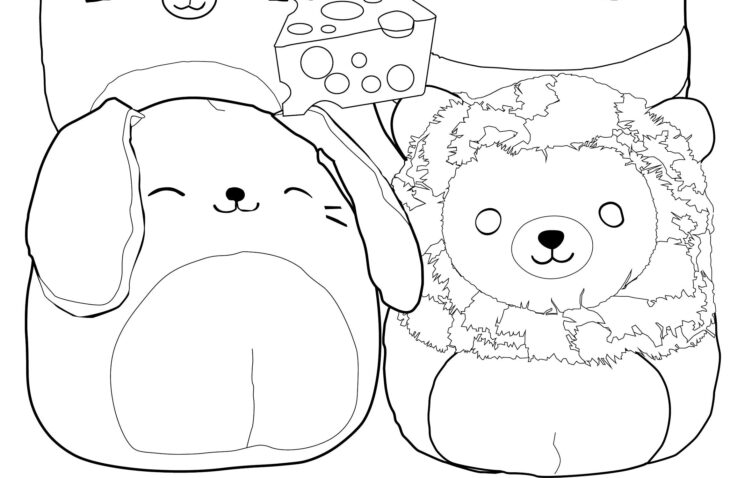 Squishy Coloring Page 16 Printable Squishy Coloring Pages