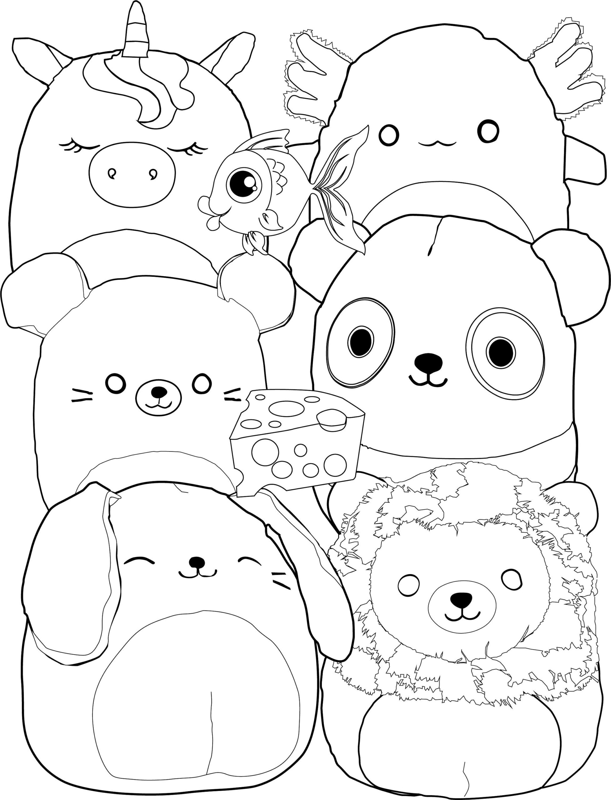 squishy coloring page