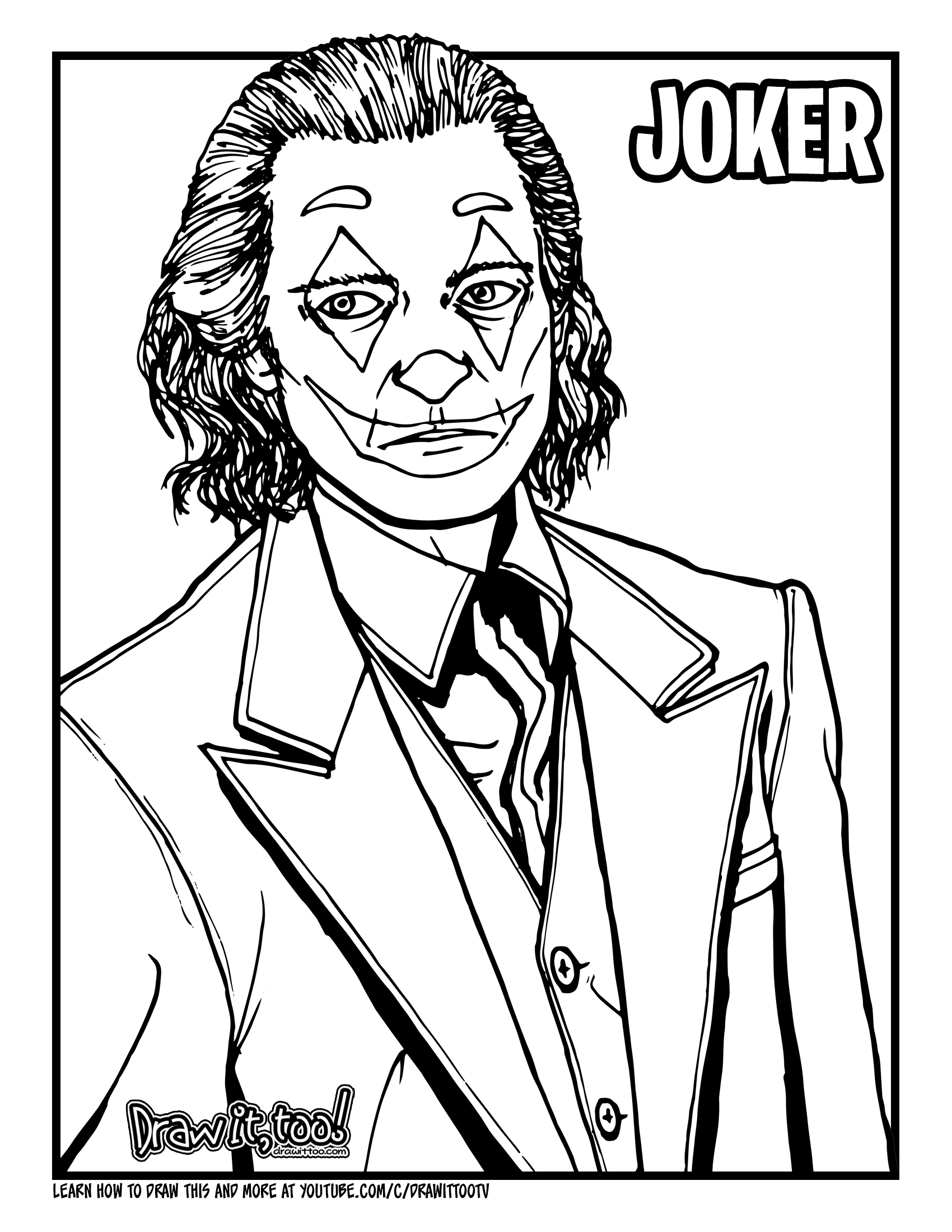 joker coloring pages