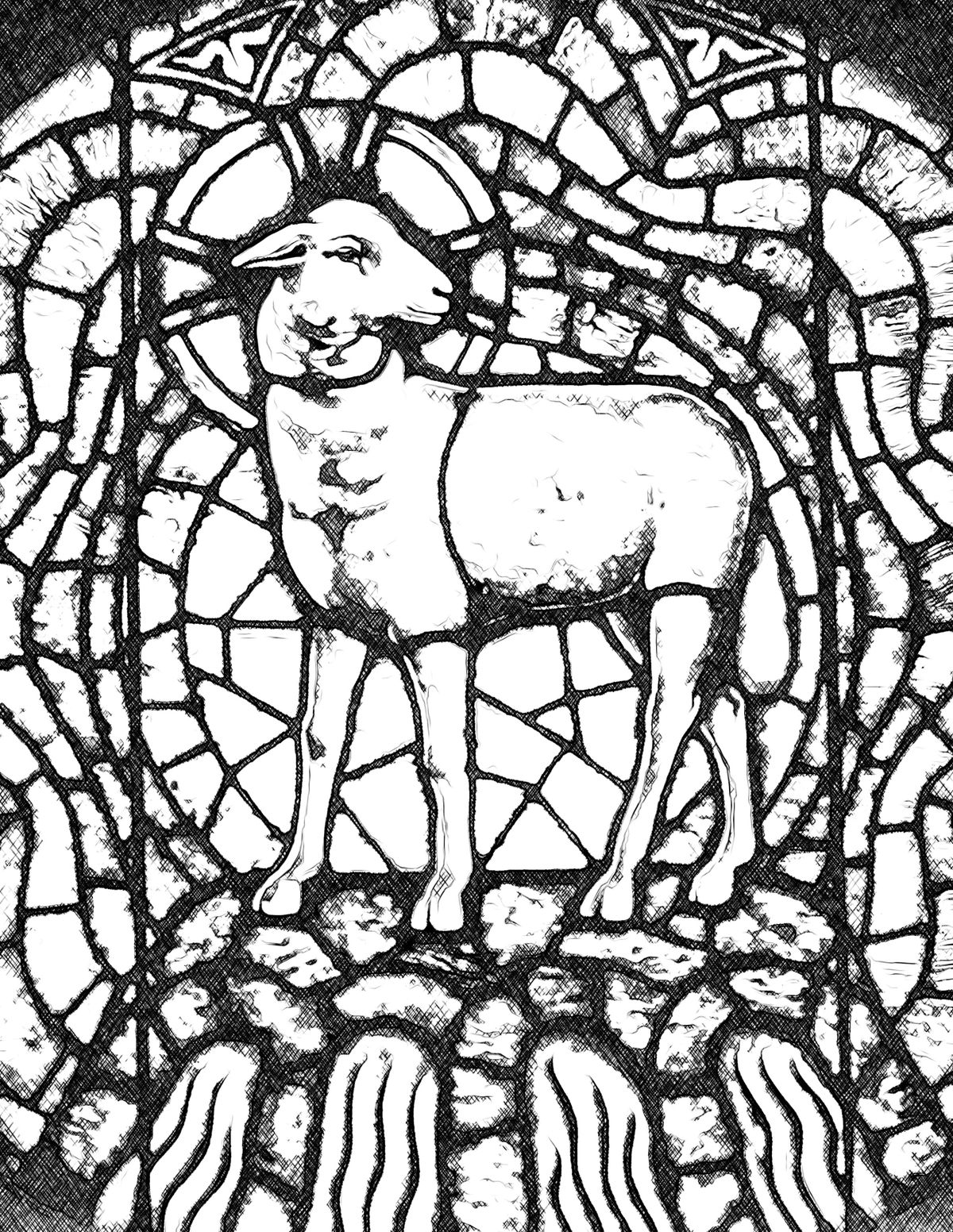 lamb of god coloring page