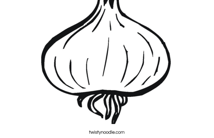 Onion Coloring Pages Coloring Onion Pages Printable