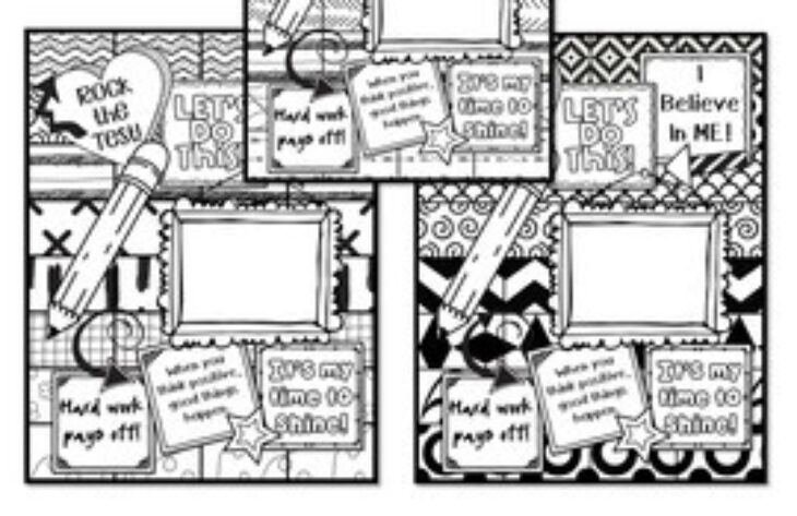 testing motivation coloring pages