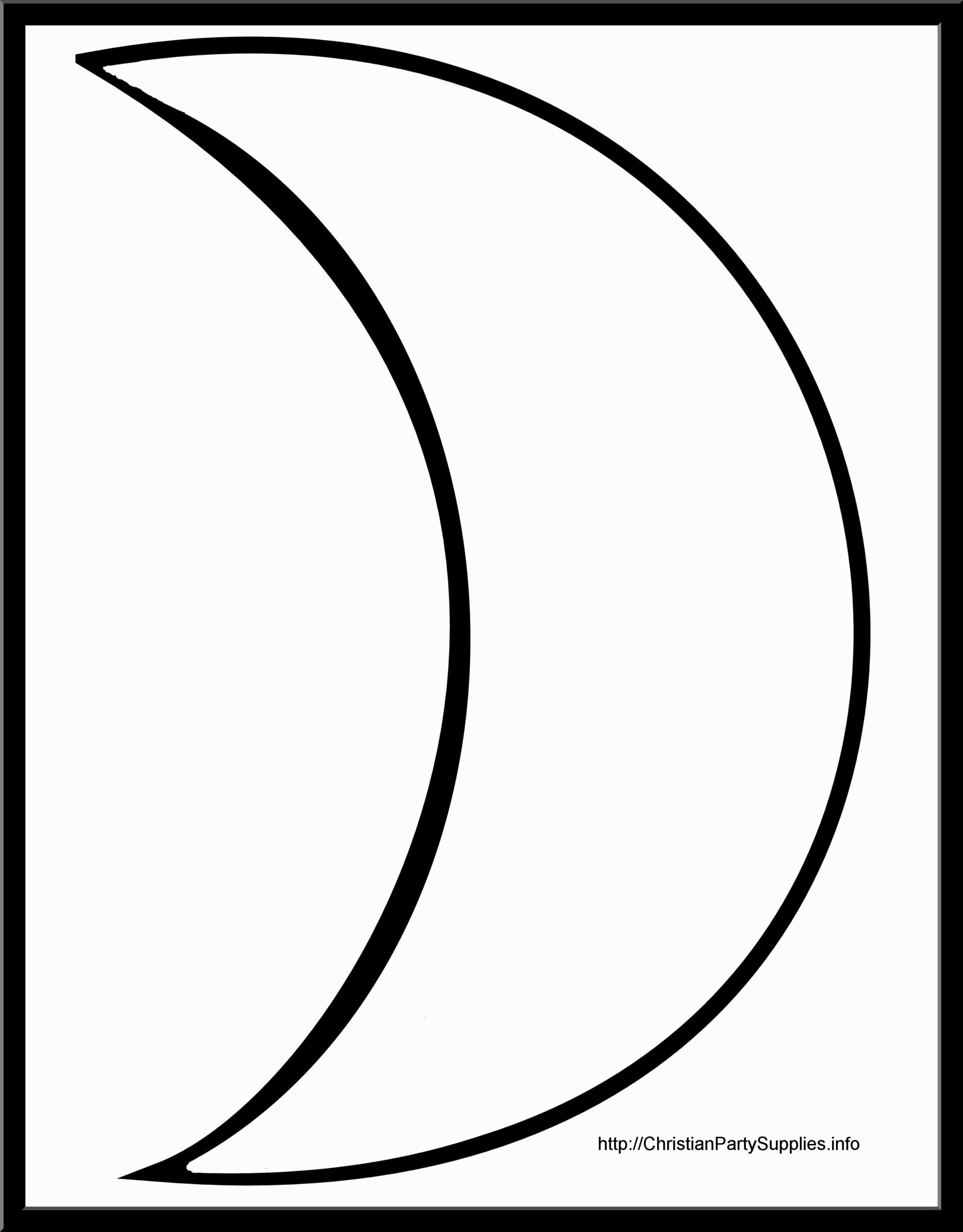 moon coloring page