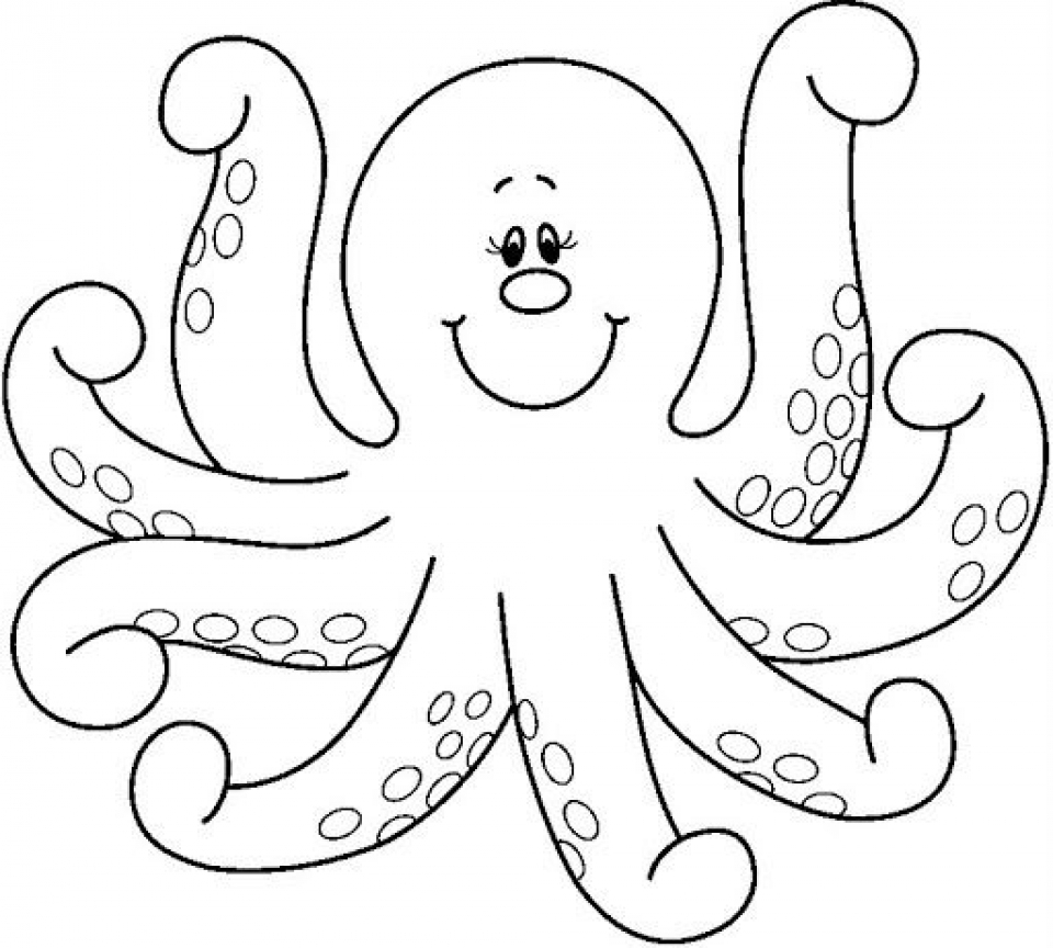 octopus coloring page printable