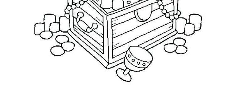 Treasure Box Coloring Page Coloring Treasure Chest Kids Pirates Box Color Print Activity Chests Great Who