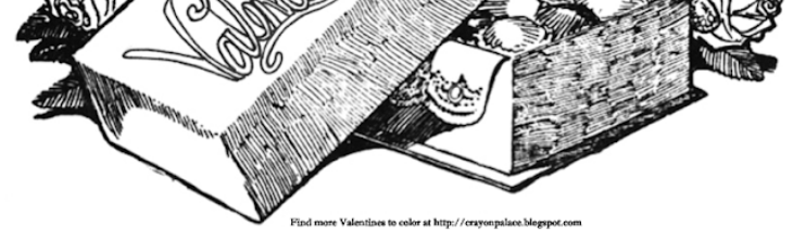 Box Of Chocolates Coloring Page Box Of Chocolates Coloring Page