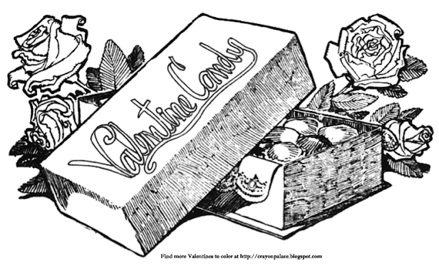 box of chocolates coloring page