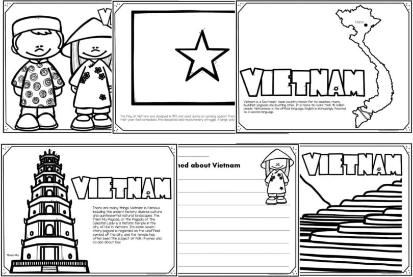 vietnam coloring pages