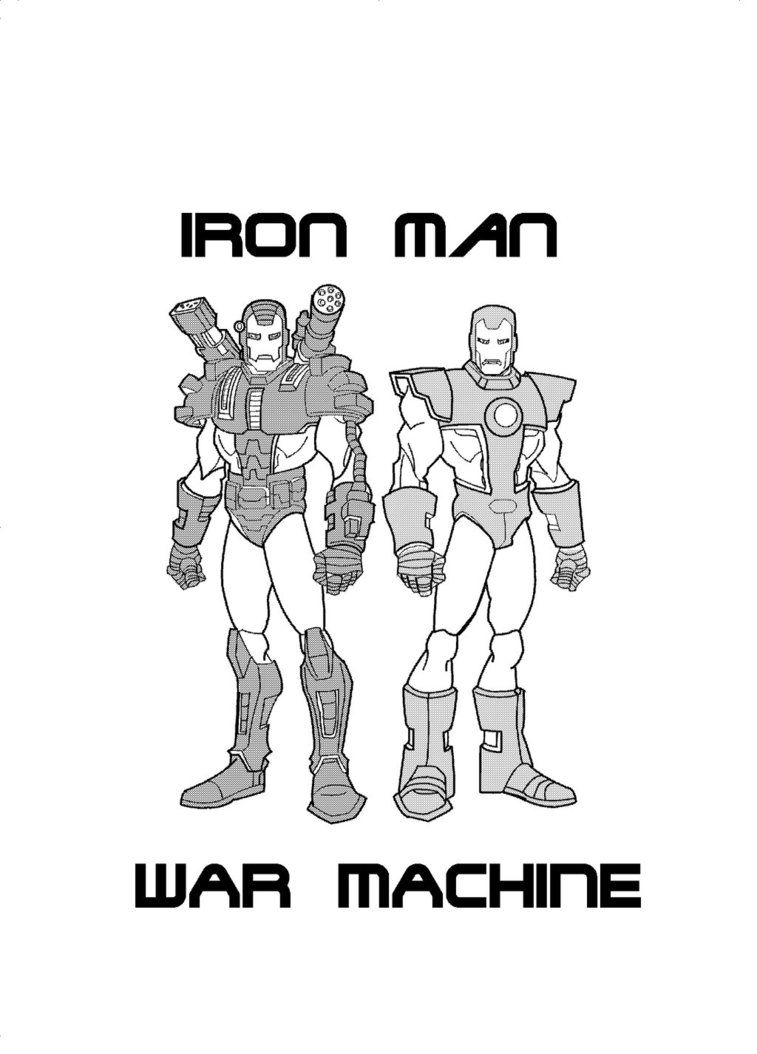 war machine coloring page