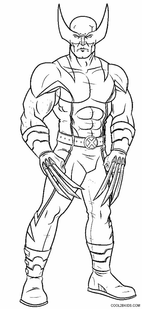 marvel wolverine coloring pages