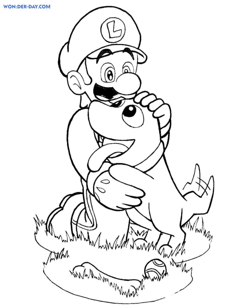 coloriage luigi mansion 3 a imprimer