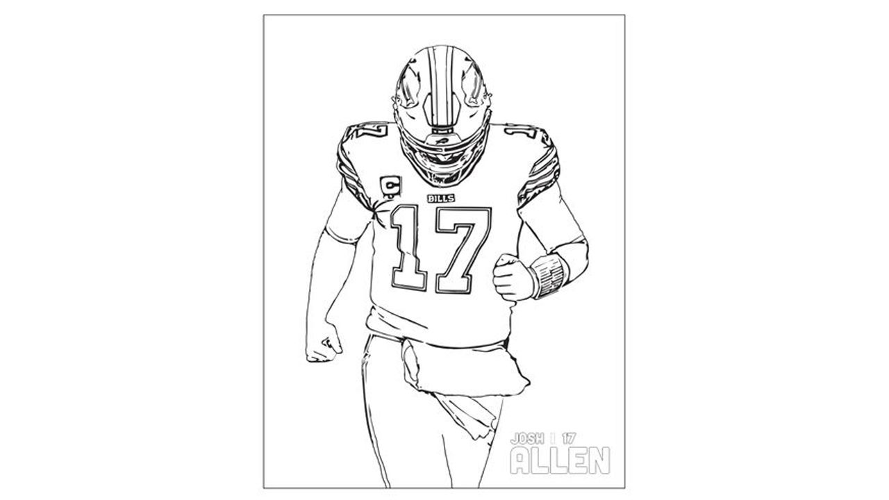 buffalo bills coloring pages free