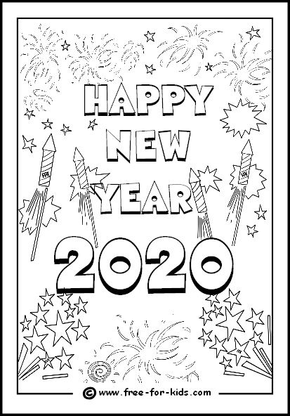 new year 039 s eve coloring page