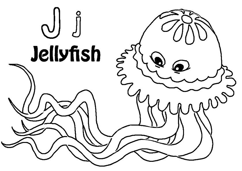 jellyfish coloring pages