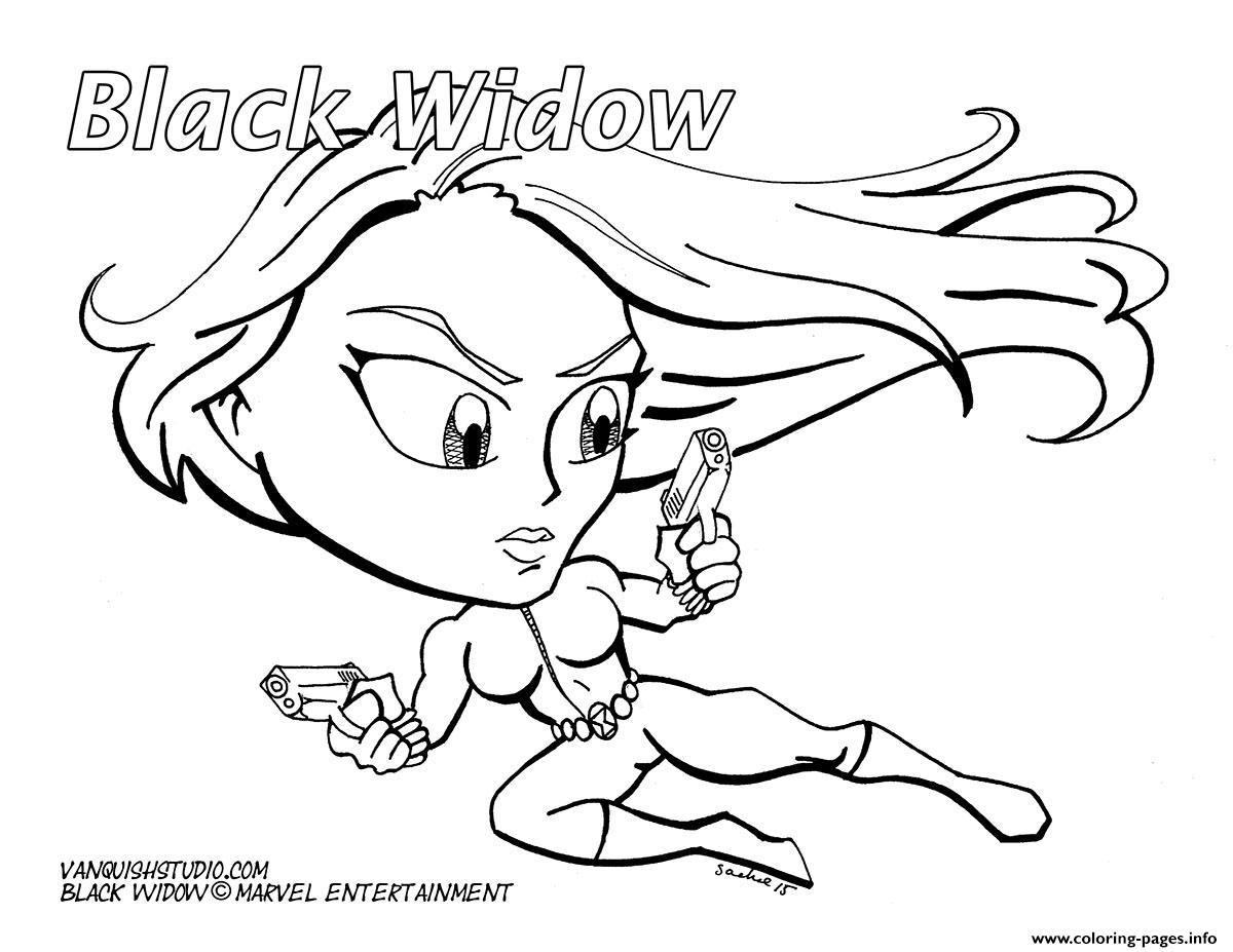 black widow coloring pages