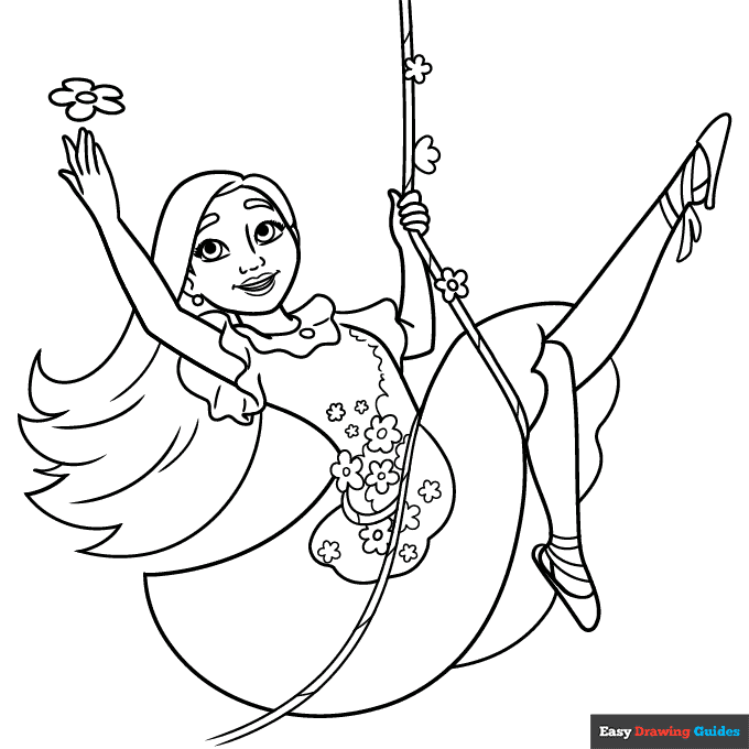 isabella encanto coloring pages