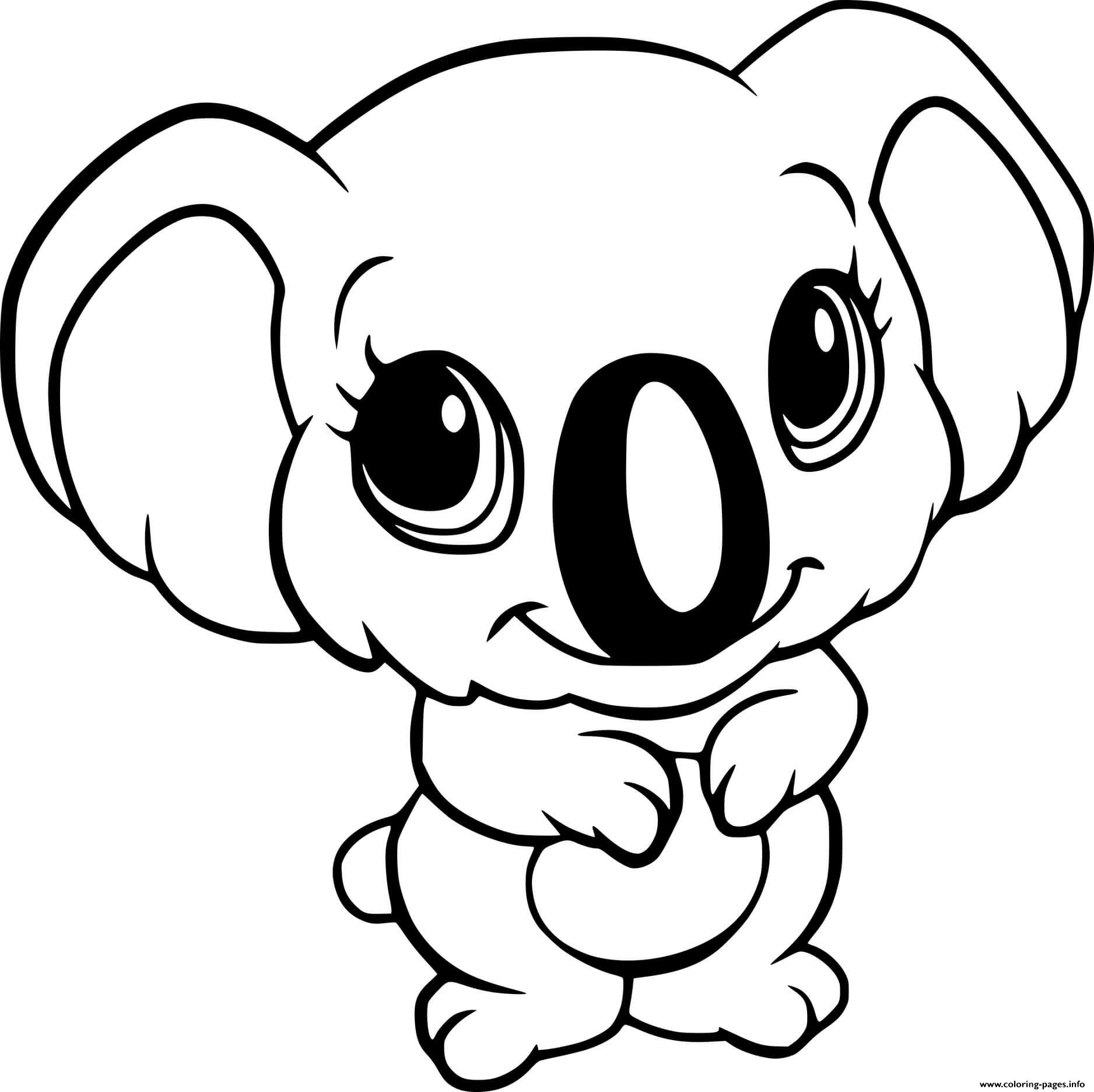 koala coloring page