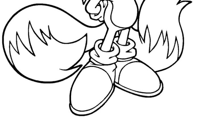 Sonic And Tails Coloring Pages Sonic Tails Pages Coloring Template