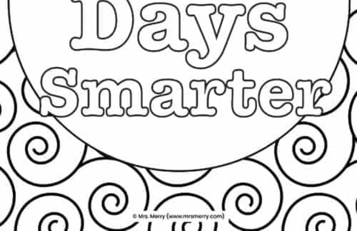 100 Days Smarter Coloring Page 100 Coloring Pages At Getcolorings.com