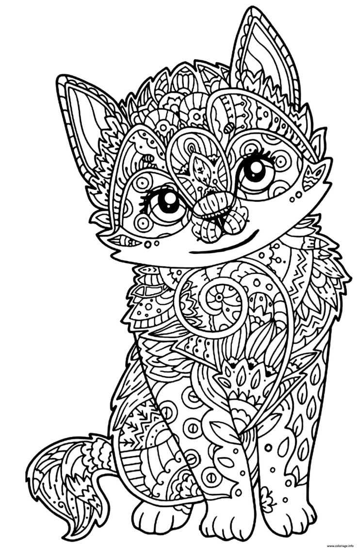 coloriage mandala hello kitty