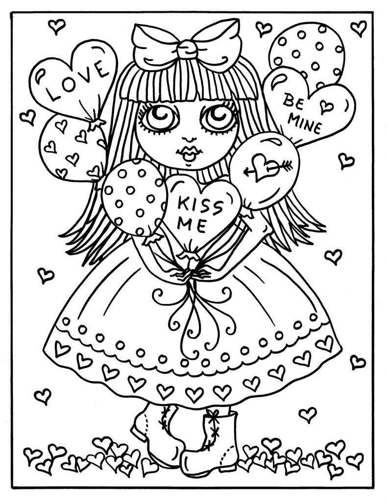 coloriage par numero st valentin imperial