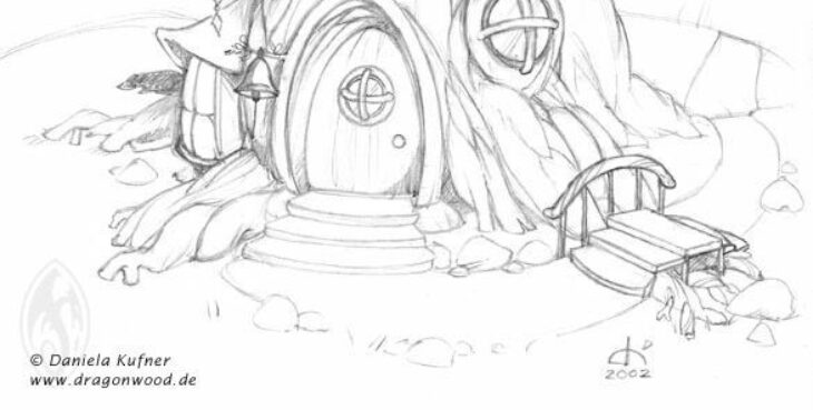 Fairy Tree House Coloring Pages Fairy House Coloring Pages