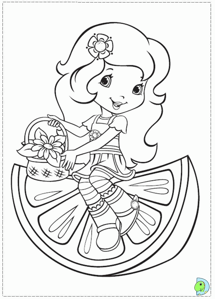 princess strawberry shortcake coloring pages