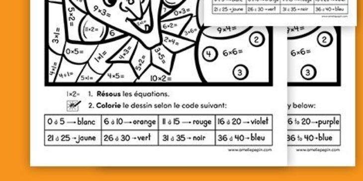 Coloriage Magique Fraction 4eme Coloriage Magique Fraction Cm1