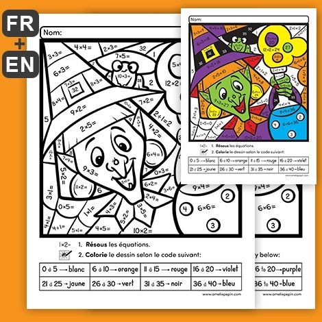 coloriage magique fraction 4eme