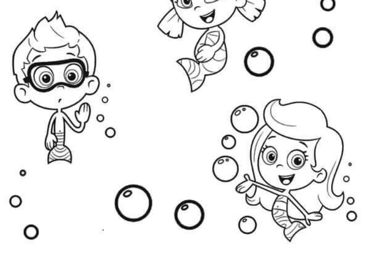 Bubble Guppies Printable Coloring Pages Free Printable Bubble Guppies Coloring Pages For Kids